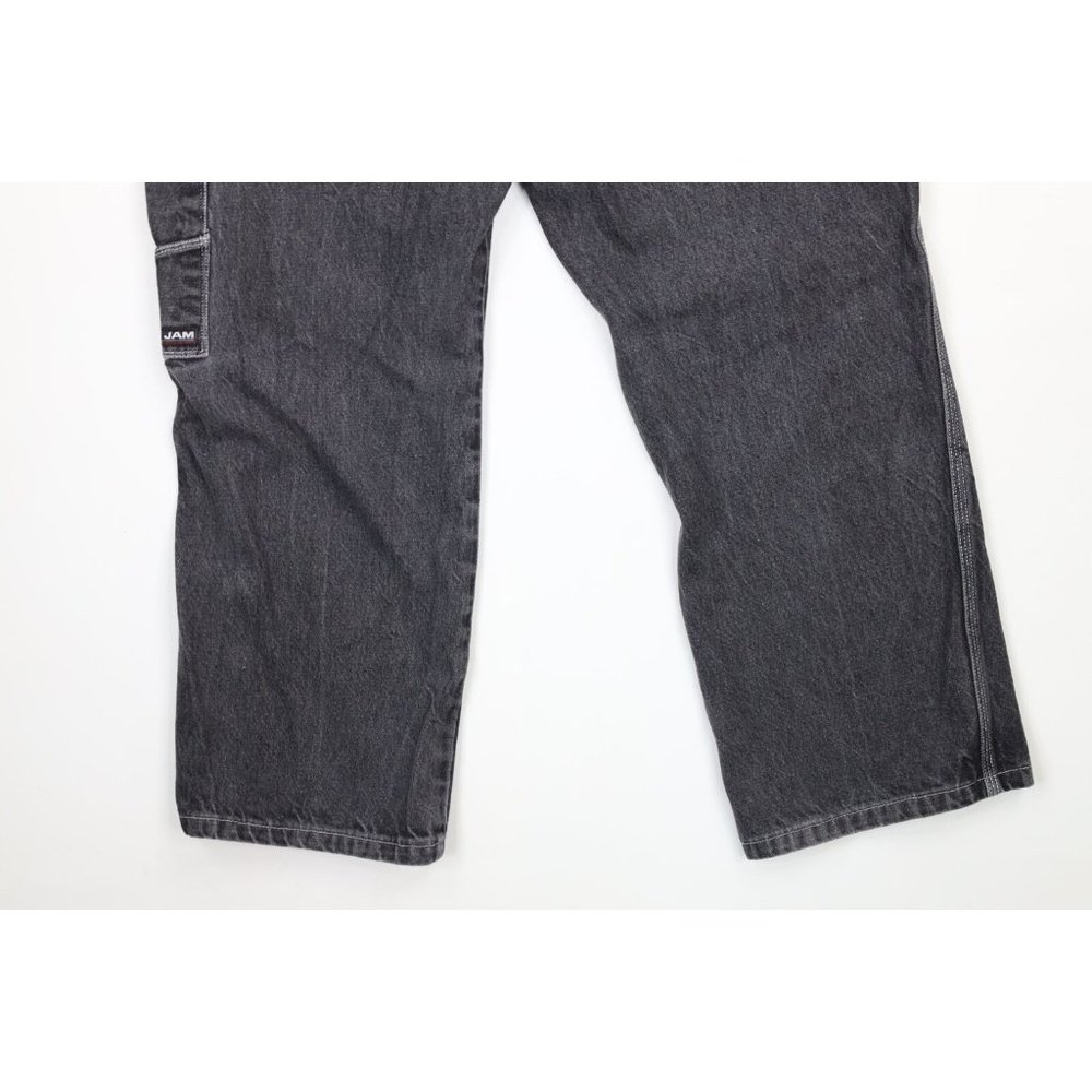 Vintage Def Jam Records 32x29 Distressed Big Pocket Baggy Fit Wide Leg Jeans - Picture 11 of 11